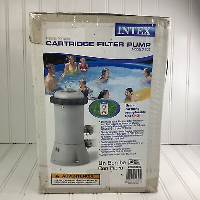 #ad Intex Above Ground Cartridge Filter Pump Model 603