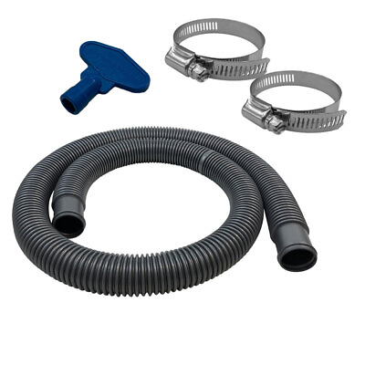 #ad Puri Tech Durable Pool Filter Hose Above Ground 2 Hose Clamps 1.5 in x 6 ft