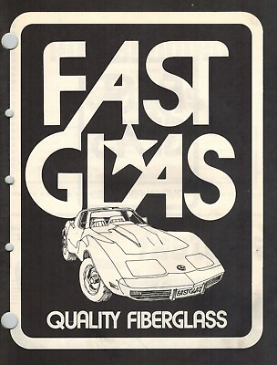 #ad Fastglass Vintage 1975 1976 fiberglass Parts catalog 38 Page PDF File