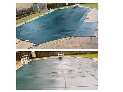 large used pool cover over 40#x27; L x over 20#x27;W