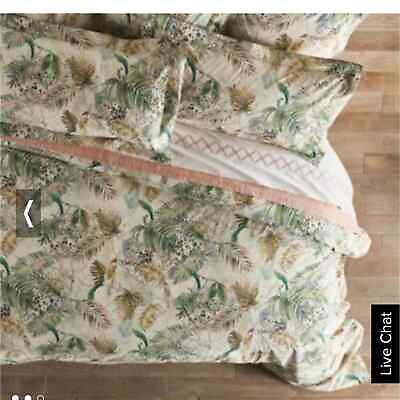 #ad Frontgate Queen Magari Bird Cotton Duvet Cover SOLD OUT ONLINE 1 Pillow Cover