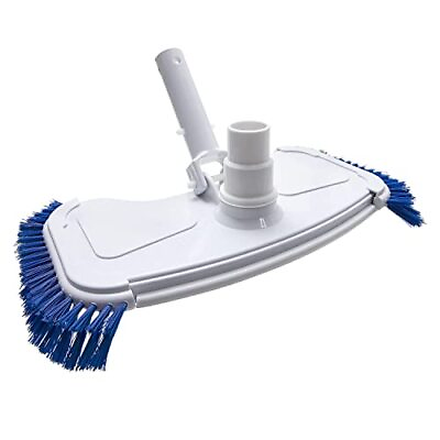 #ad Pool Vacuum Head with Swivel Hose Connection amp; Polypropylene Side Bristles