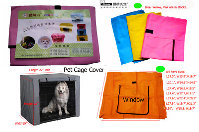 Ambaby Dog Crate Winter Covers Pet Cage Kennel Cover Breathable Water Resistant
