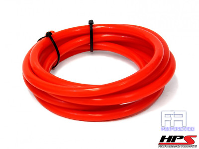 #ad HPS 3.5mm Full Silicone Coolant Air Vacuum Hose Line Pipe Tube x 10 Feet Red