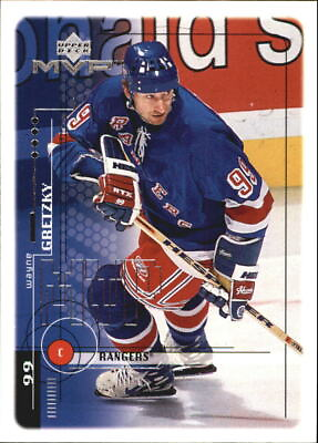 #ad 1998 99 Upper Deck MVP Rangers Hockey Card #132 Wayne Gretzky