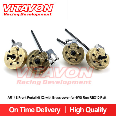Vitavon Ryft AR14B Front Portal kit X2 with Brass cover for 4WS Run RBX10