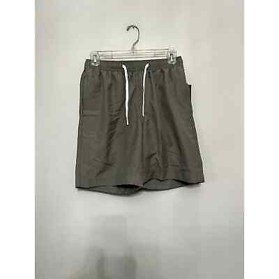 #ad Nordstrom Men#x27;s Gray Swim Trunks Pockets 100% Recycled Polyester XS NWT