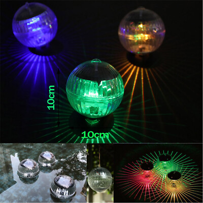 1PC LED Solar Floating Light Water Swimming Pool Ball Multi Color Changing Lamp