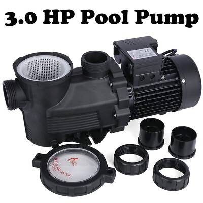 3HP For Hayward Swimming Pool Pump Motor Strainer w Cord In Above Ground Hi Flo