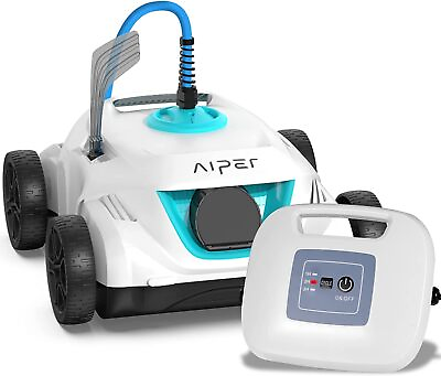 #ad AIPER Automatic Pool Cleaner Robotic Vacuum for Above Ground White