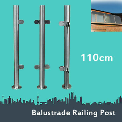 Stainless Swimming Pool Balustrade Fence Post Glass Balustrade Post 1100mm High