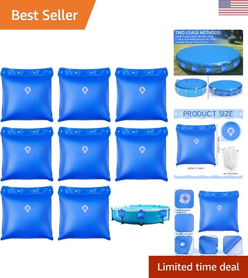 #ad #ad Winter Pool Cover Weights 8 Pcs PVC Swimming Pool Cover with Hanging Bag