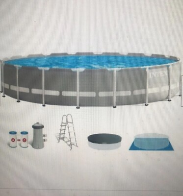 #ad #ad Intex 18ft x 48in Prism Frame Swimming Pool Set
