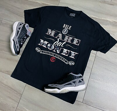 #ad Tee to match Air Jordan Retro 11 Low Cement Sneakers. Rule # 1 Tee