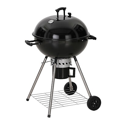 #ad Charcoal BBQ 22 Inch Kettle Grill Black Premium Outdoor Patio Backyard Camping