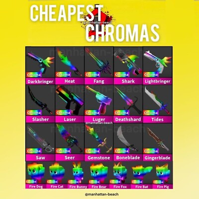 #ad Roblox Murder Mystery 2 MM2 Super Rare Chroma Weapons FAST DELIVERY and CHEAP
