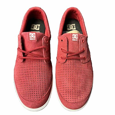 #ad DC POOL LE Red Men’s Shoes Skateboard Sneakers Size 8. 303388