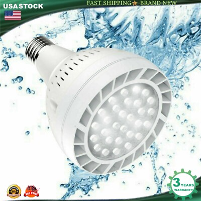 #ad 120V 50W Swimming Pool LED Light Above In Ground Pools Spa Daylight Fixture E26