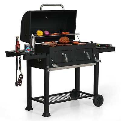#ad Heavy Duty Oversize Charcoal Grill 794 SQ.IN. Liftable BBQ Barbecue Backyard