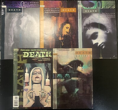 #ad #ad Death Comic Lot 5 Books High Cost Of Living 1 3 Gallery The Girl Who Would Be