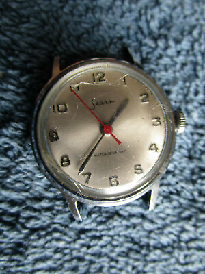 #ad #ad Sears Water Resistant Windup Watch Runs Vintage 160 69 56