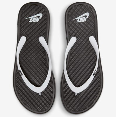 #ad Nike Ondeck Thong #x27;Black White#x27; Comfort Slides Men#x27;s Sizes: 13 CU3958 005
