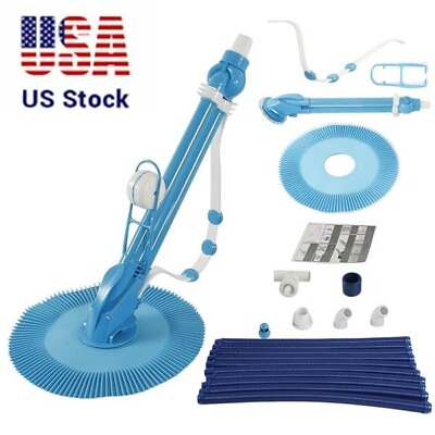 #ad Automatic Swimming Pool Cleaner Clean Inground Above Ground Pool Vacuum Hose Set