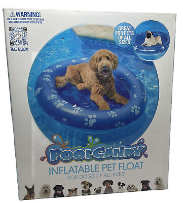 #ad Pool Candy Inflatable Dog Pet Swimming Pool Float 53 in. x 35 in. Up to 100 Lbs