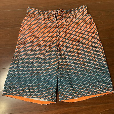 Nike Boardshorts Men#x27;s Small Swimming Beach Shorts Multicolor Pattern
