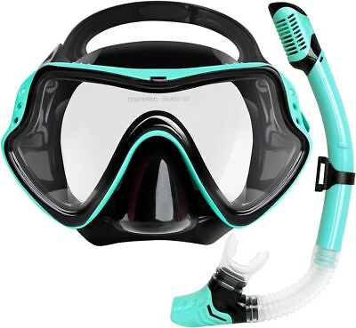 #ad Swim Goggles Snorkel Diving Mask Mouthpiece Anti Fog Diving Swim Pool Equipment
