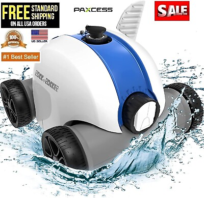#ad #ad PAXCESS Cordless 5000 mAh Automatic robotic Pool Cleaner Rechargeable OPEN BOX