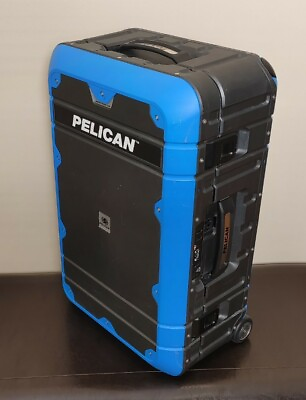 #ad Pelican Elite Luggage Series carry on case Glue Residue No combo Lock USED