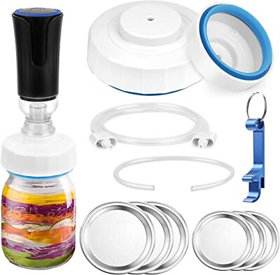 Mason Canning Jar Sealing Kit Vacuum Sealer For use with regular amp; wide mouth