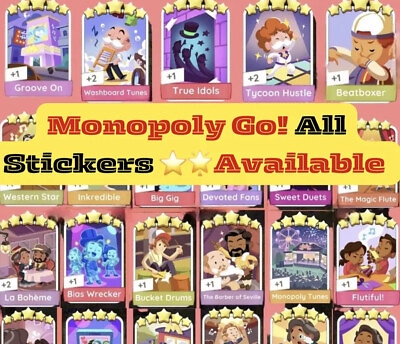 #ad Monopoly Go 1 5⭐️ Stickers All Available CHEAP amp; FAST DELIVERY 🩷