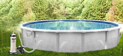 #ad 21#x27; x 52quot; RESIN Above Ground Pool Package w Filter 30 Yr Salt Water Compatible
