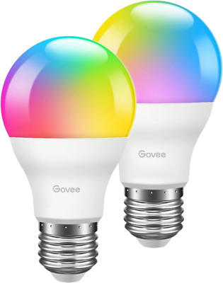 Govee LED Light Bulbs Dimmable Music Sync RGB Color Changing Bulbs...